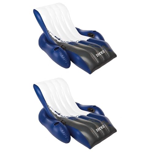 INTEX Adult Inflatable Pool Lounge Chairs, 2-Pack