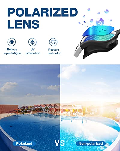 ZIONOR G1 Polarized Anti-Fog Swim Goggles for Adults