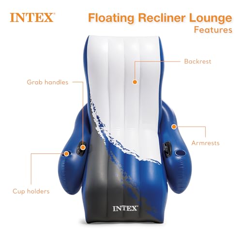INTEX Adult Inflatable Pool Lounge Chairs, 2-Pack