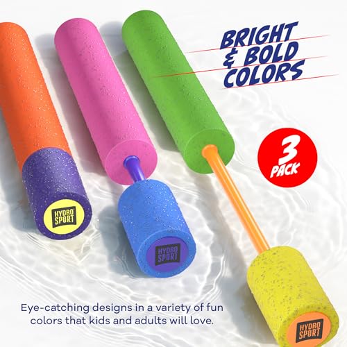 3-Pack Kids Water Blaster Guns for Pool & Outdoor Play
