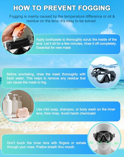 Greatever Dry Snorkel Mask Set for Adults & Kids
