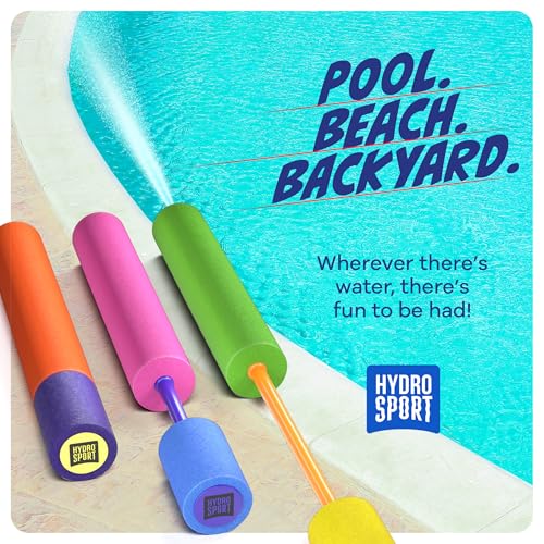 3-Pack Kids Water Blaster Guns for Pool & Outdoor Play