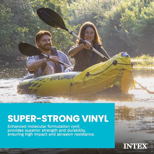 INTEX Explorer 2-Person Inflatable Kayak Set with Paddles & Pump
