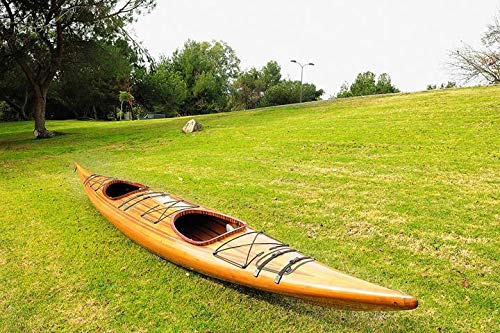 Old Modern Handicrafts 19-Ft 2-Person Wooden Tandem Kayak