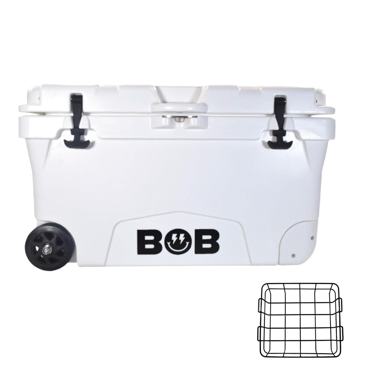 BOB THE COOLER CO 75 Qt Hard Cooler, Portable Rotomolded Travel Cooler with Heavy Duty Wheels, Leak-Proof, Great for Beach, Camping, Tailgating, Sports, & More