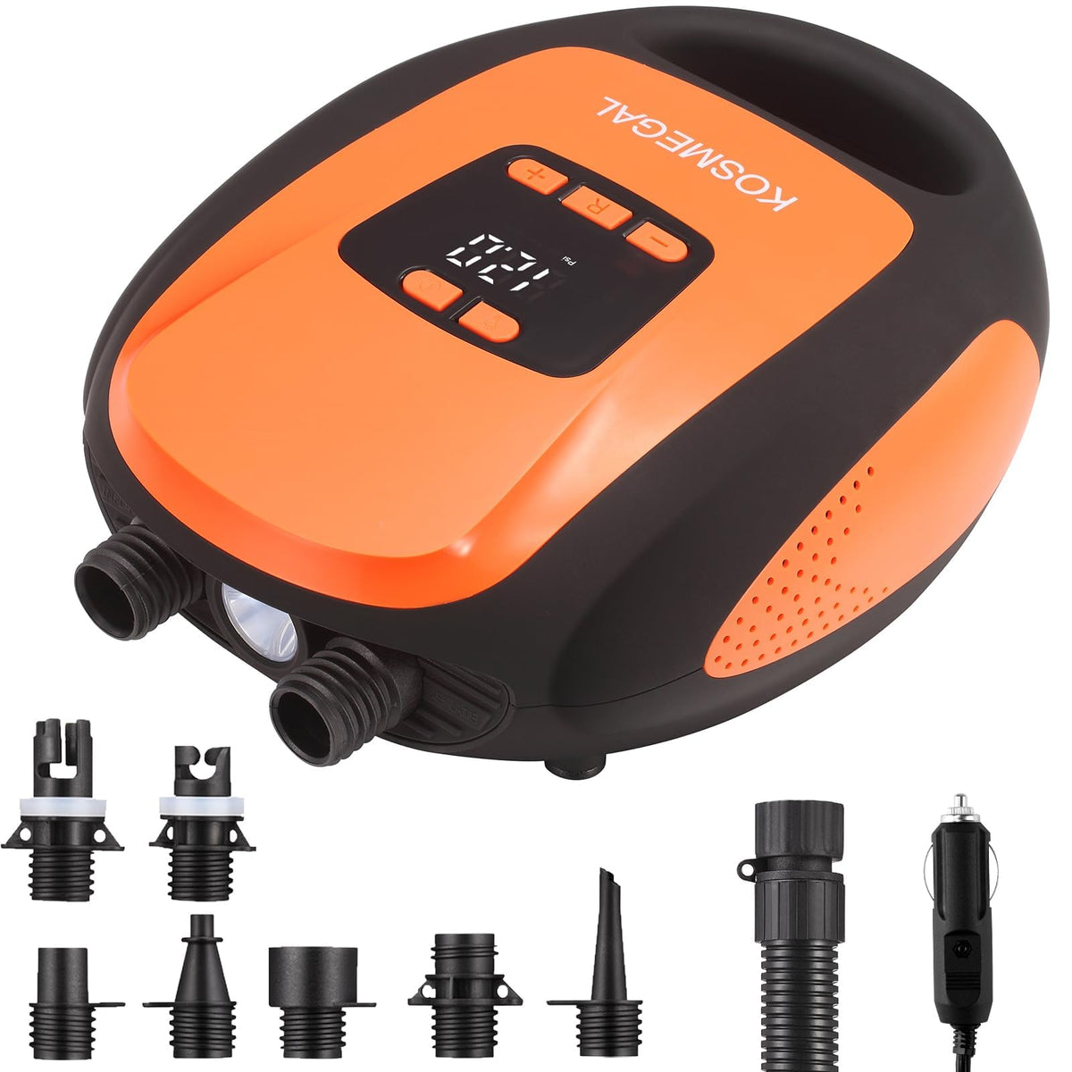 KOSMEGAL 20 PSI Electric SUP Pump with Auto-Off & 12V Plug