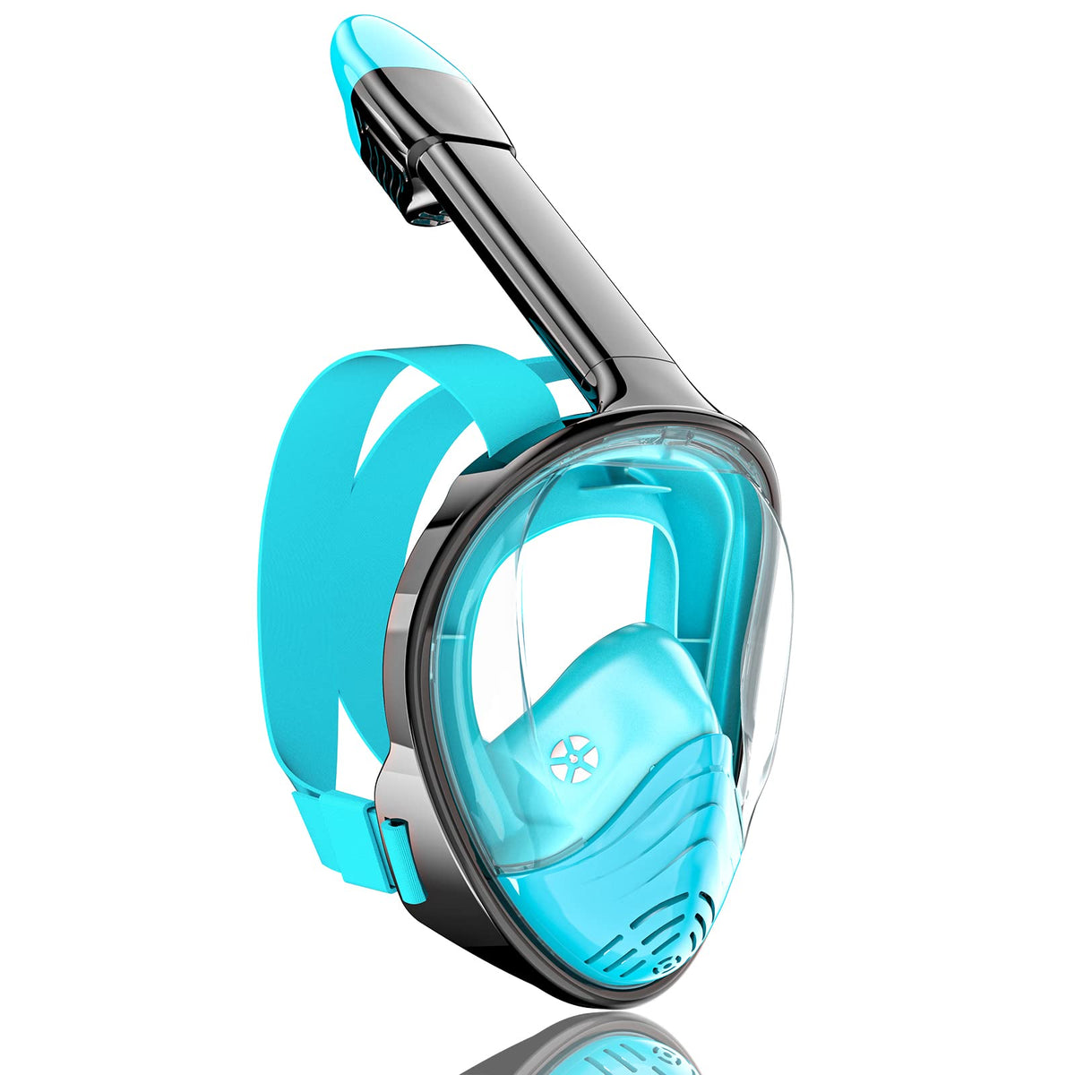 QingSong Full-Face Snorkel Mask with 180° View & Camera Mount