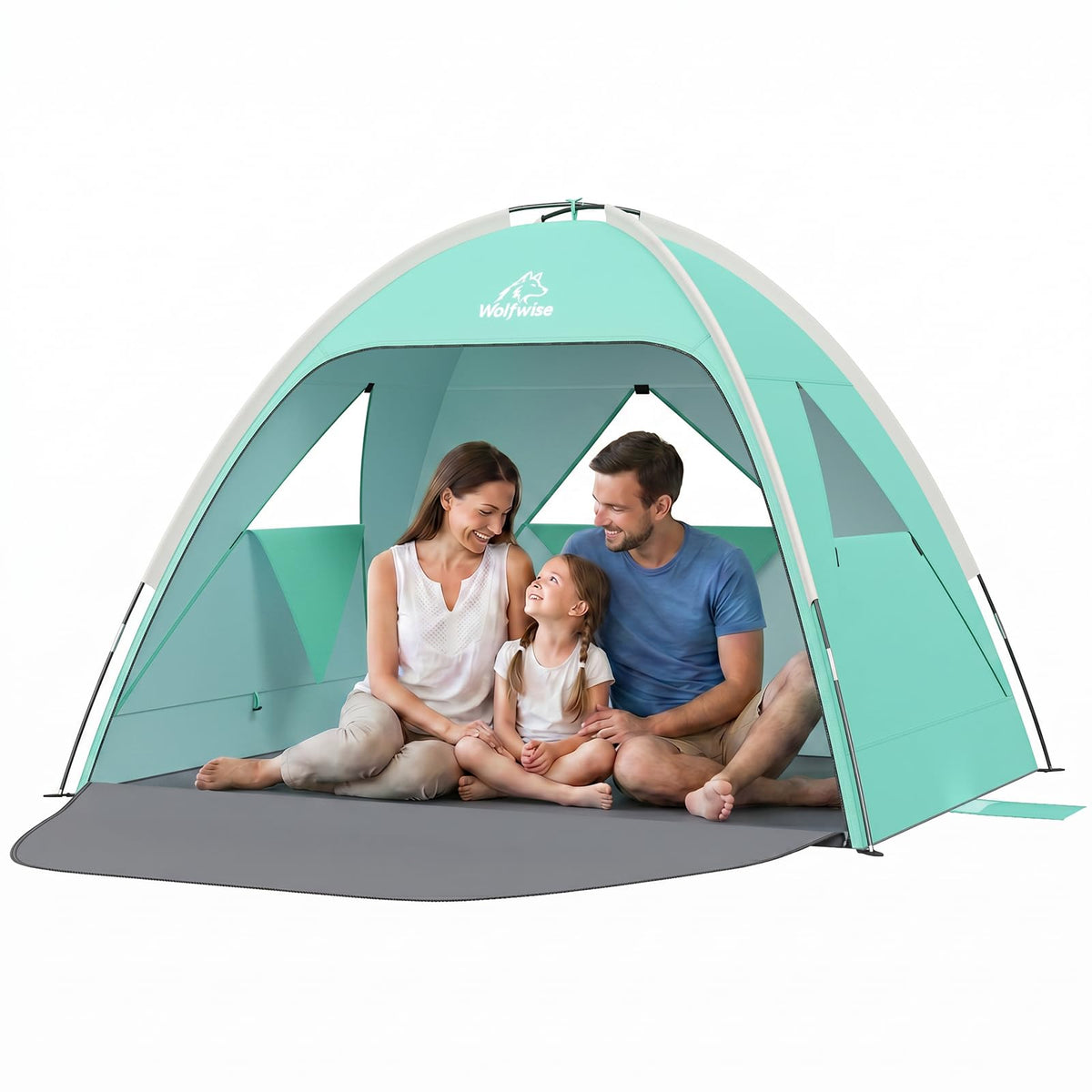 WolfWise Portable Beach Tent & Large Sunshade Cabana