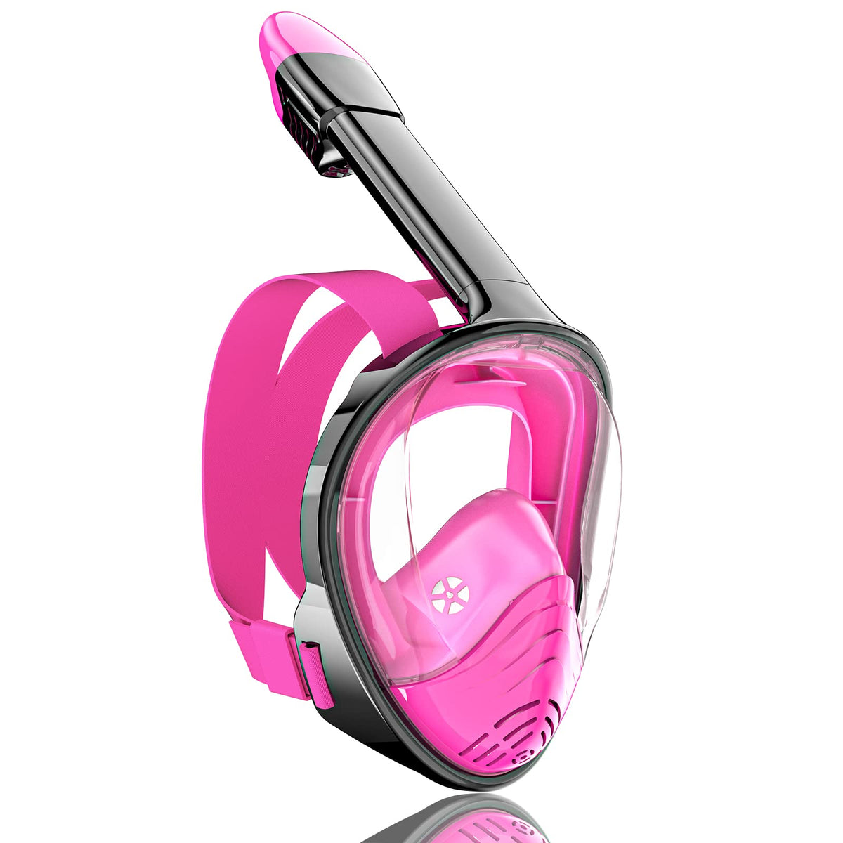 QingSong Full-Face Snorkel Mask with 180° View & Camera Mount