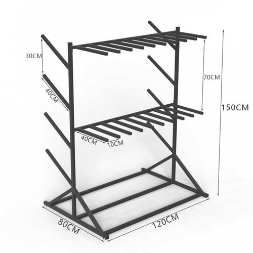 2-Tier Commercial Life Vest & Surfboard Display Rack