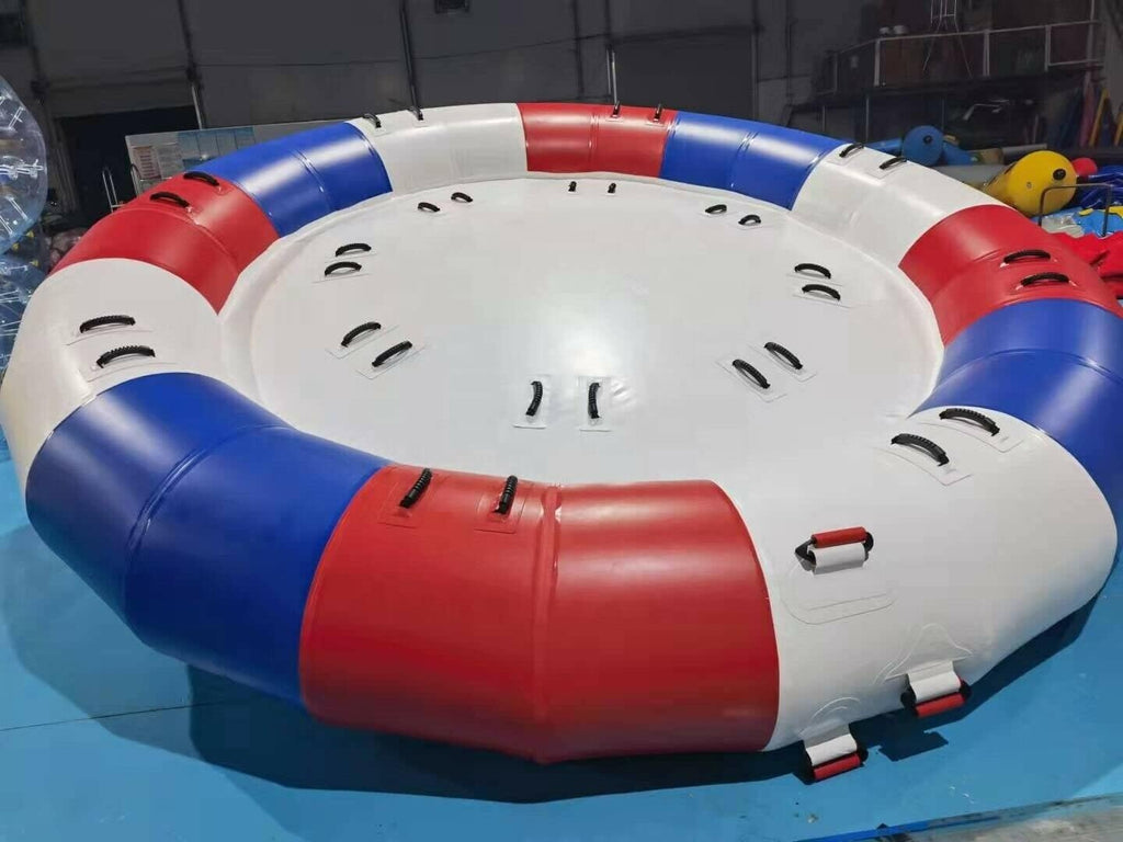 13-Ft PVC Inflatable Towable River Disco Raft with Pump