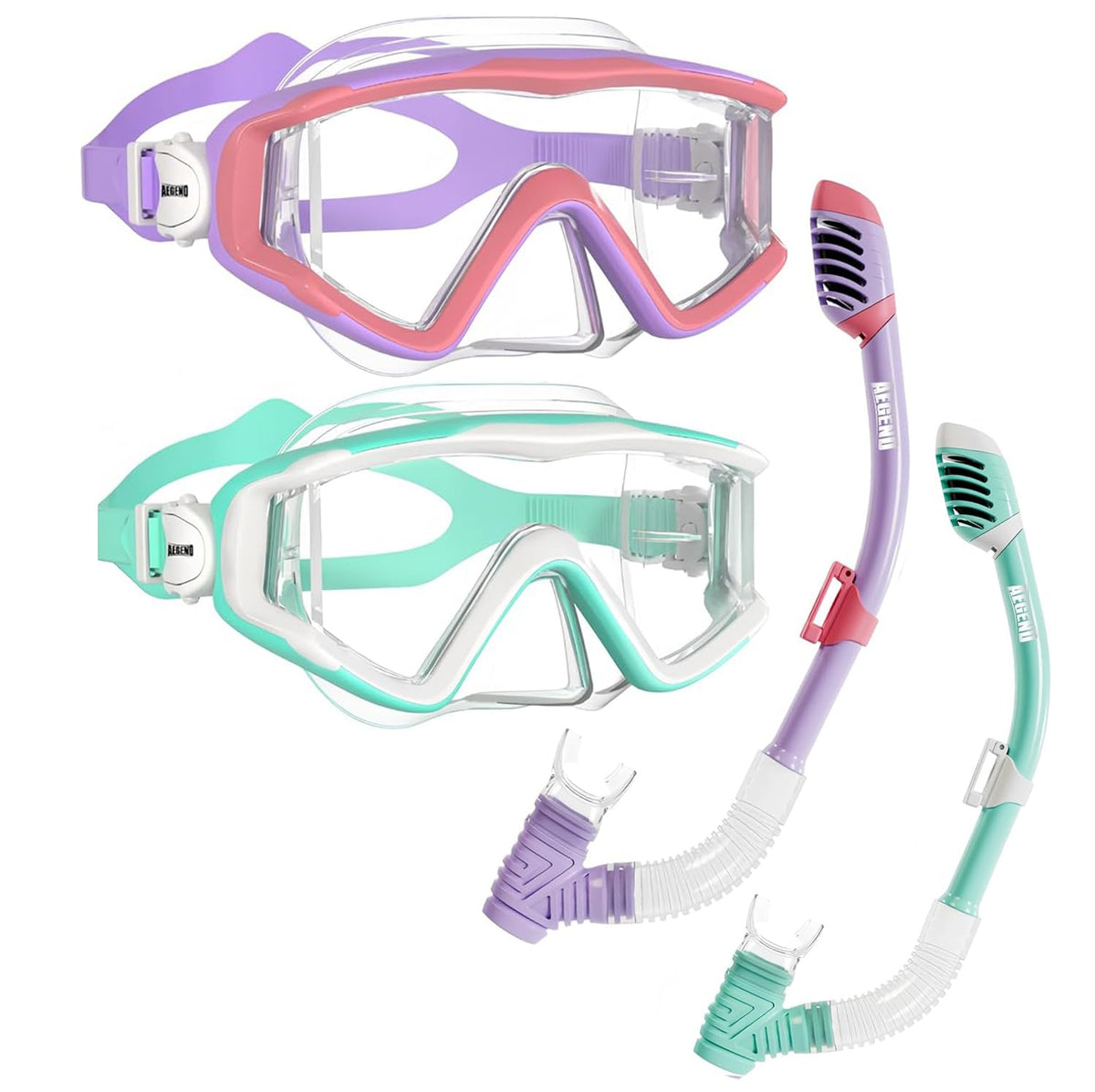 Aegend Adult Snorkeling Mask with Anti-Fog & Dry Valve