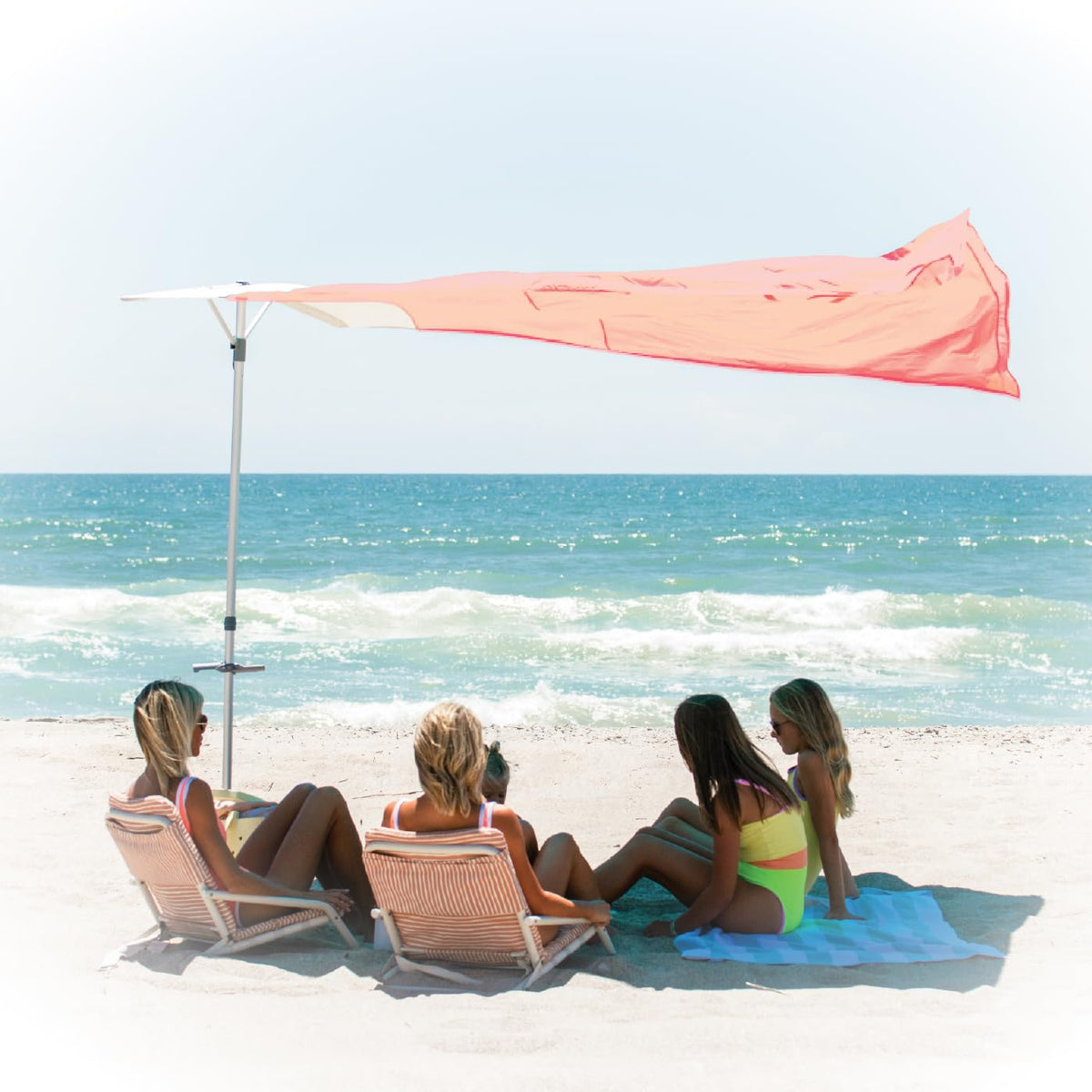 Solbello UPF 50+ Wind-Driven Lightweight Beach Umbrella