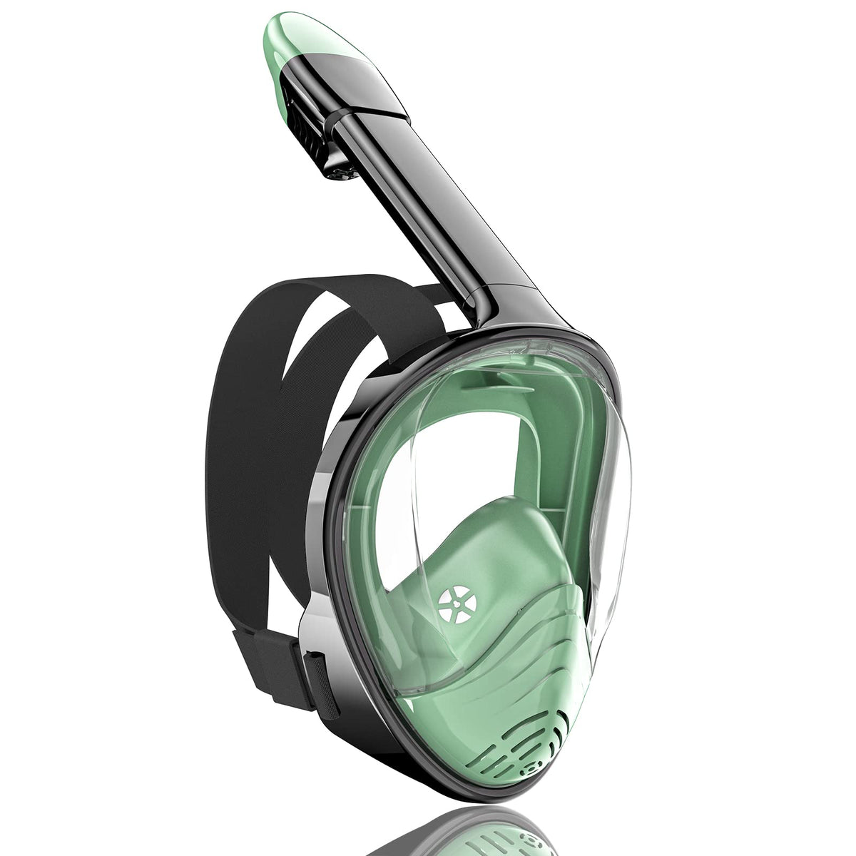 QingSong Full-Face Snorkel Mask with 180° View & Camera Mount