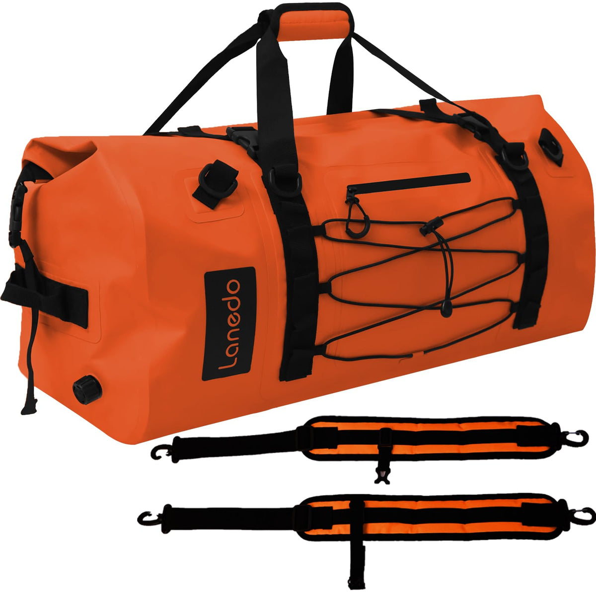 Lanedo 80L Dry Bag Large Waterproof Bag Roll-Top Heavy Duty Fishing Duffel Bag with Durable Straps & Handles for Kayaking Paddle boarding Boating Rafting Fishing Canoeing Camping