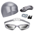Hurdilen Swim Goggles Set with Cap, Nose Clip & Earplugs