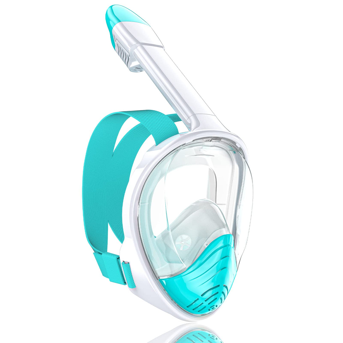 QingSong Full-Face Snorkel Mask with 180° View & Camera Mount