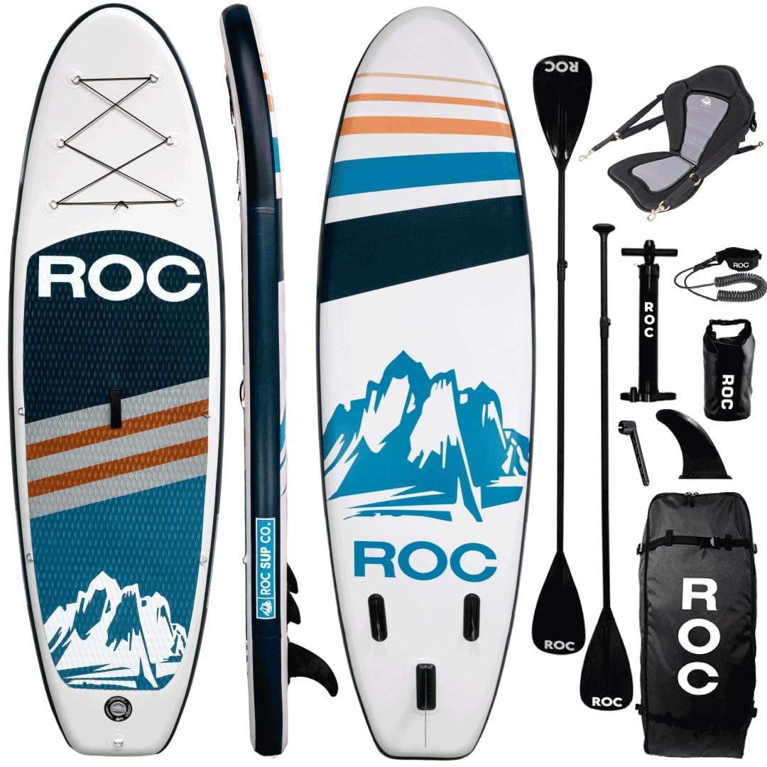 Roc 10'6" Inflatable Stand-Up Paddle Board with Accessories