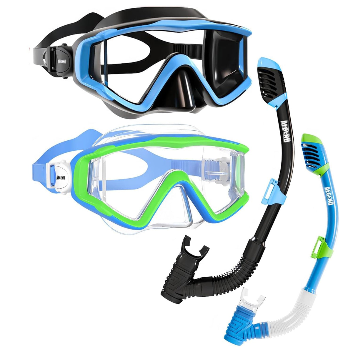 Aegend Adult Snorkeling Mask with Anti-Fog & Dry Valve
