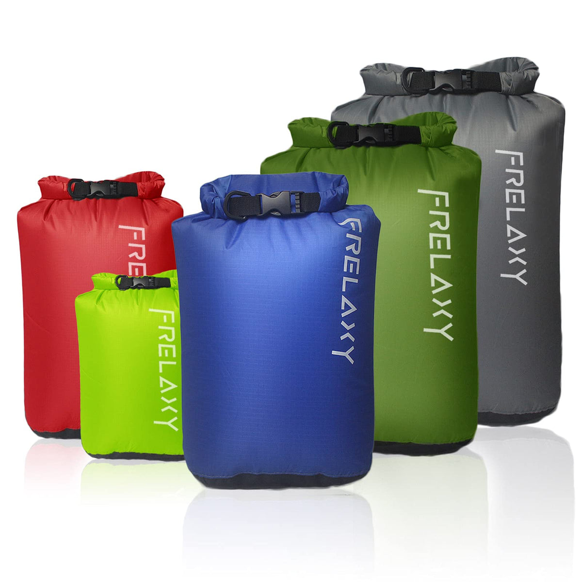 Frelaxy Dry Bag Set, Ultralight Waterproof Dry Sack for Outdoor Adventures