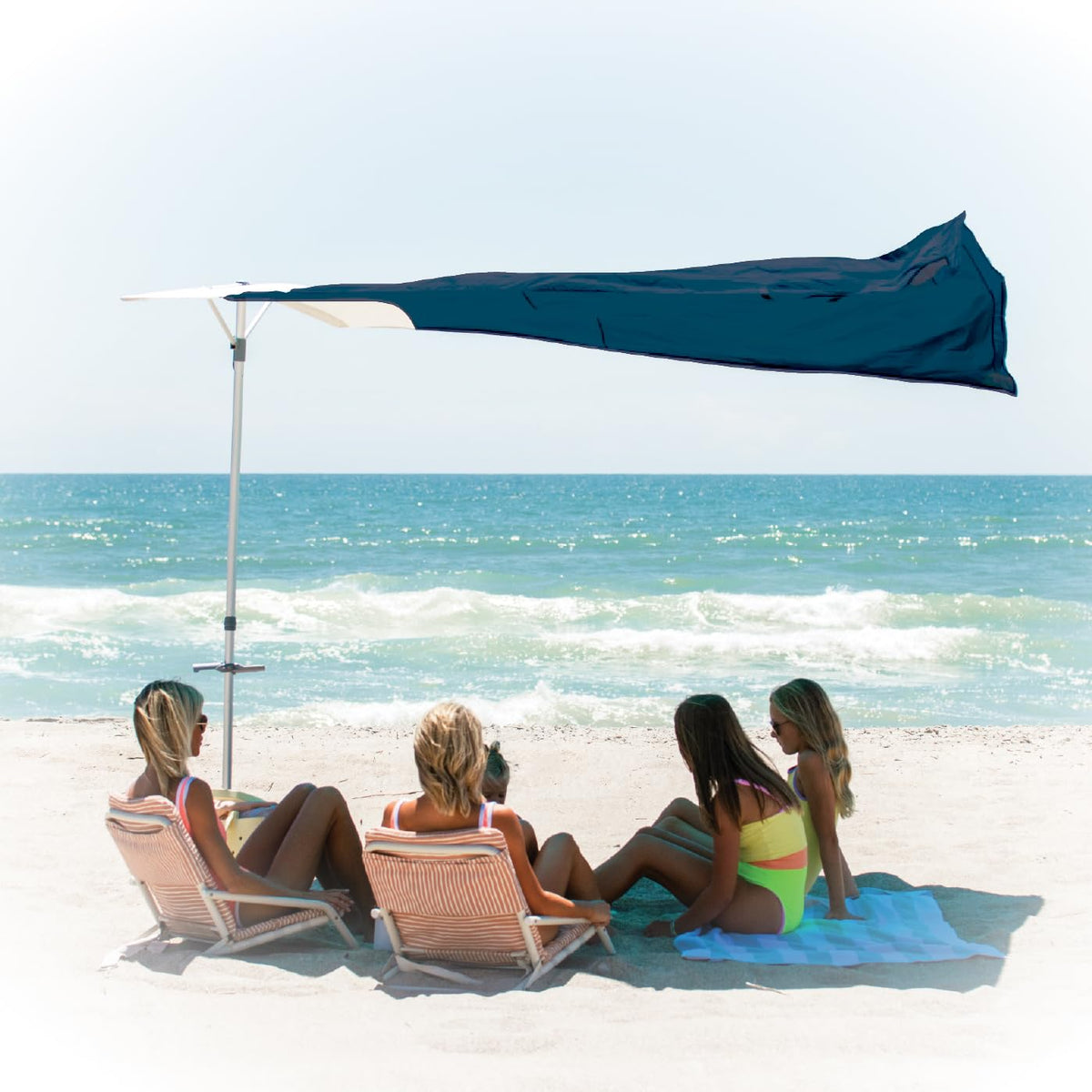 Solbello UPF 50+ Wind-Driven Lightweight Beach Umbrella