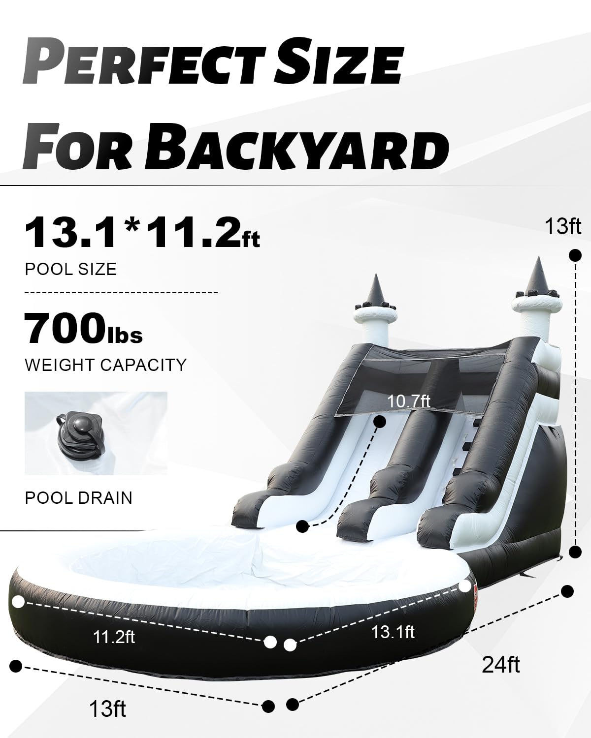 Eachup 21-Ft Inflatable Water Slide with Blower for All Ages