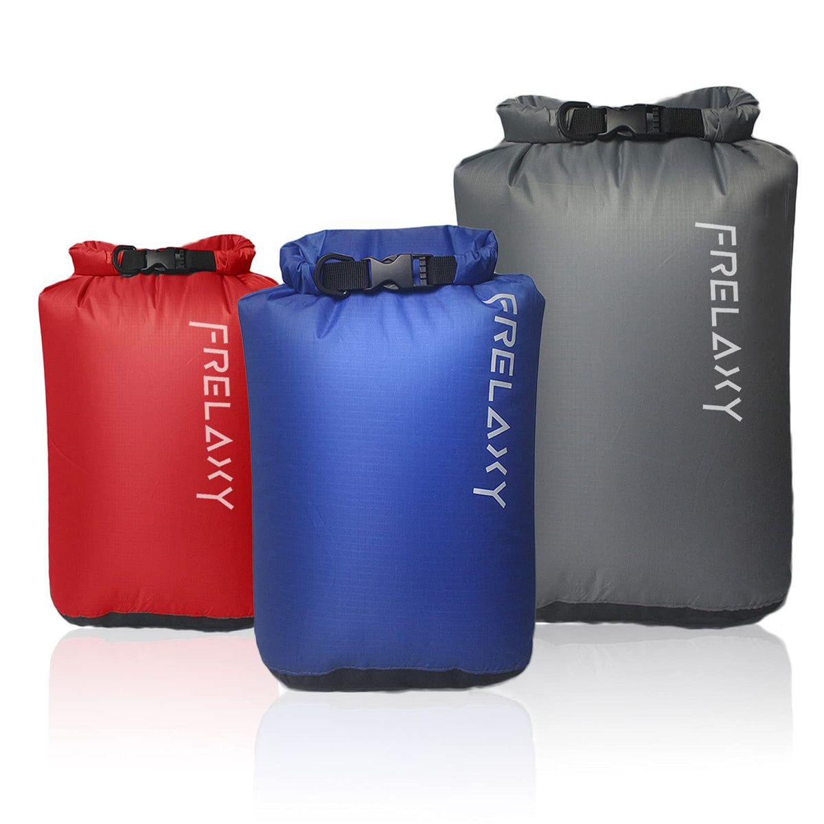 Frelaxy Dry Bag Set, Ultralight Waterproof Dry Sack for Outdoor Adventures