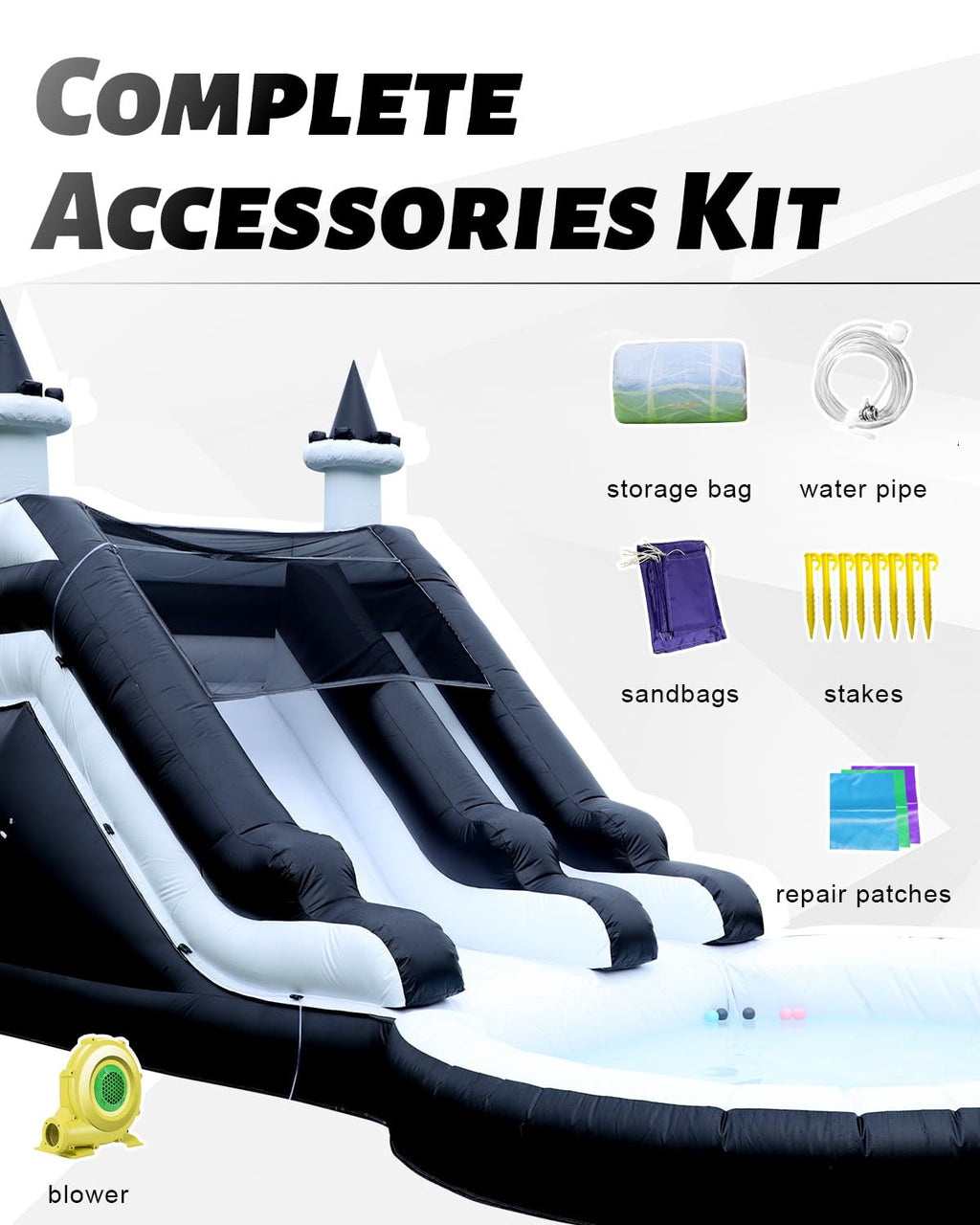 Eachup 21-Ft Inflatable Water Slide with Blower for All Ages