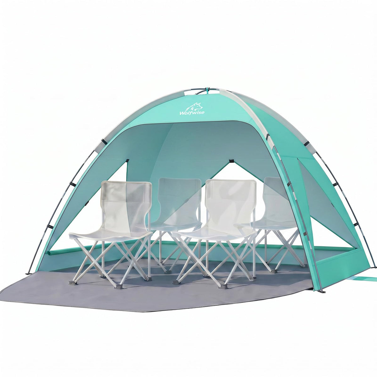 WolfWise Portable Beach Tent & Large Sunshade Cabana