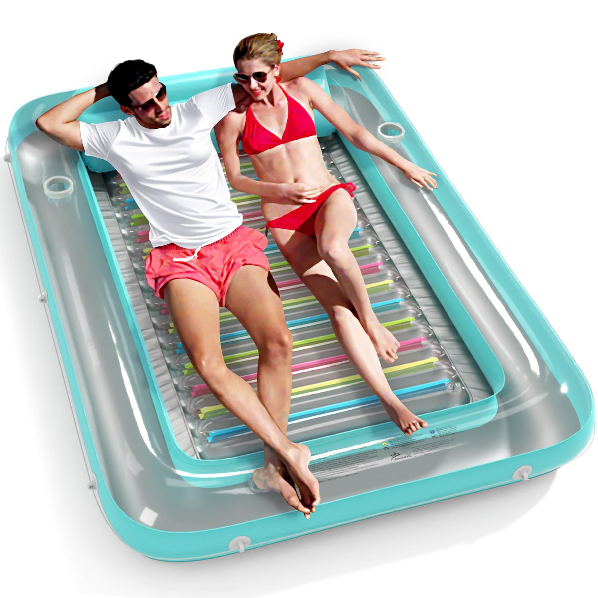 Jasonwell 4-in-1 Inflatable Tanning Pool Lounger Float