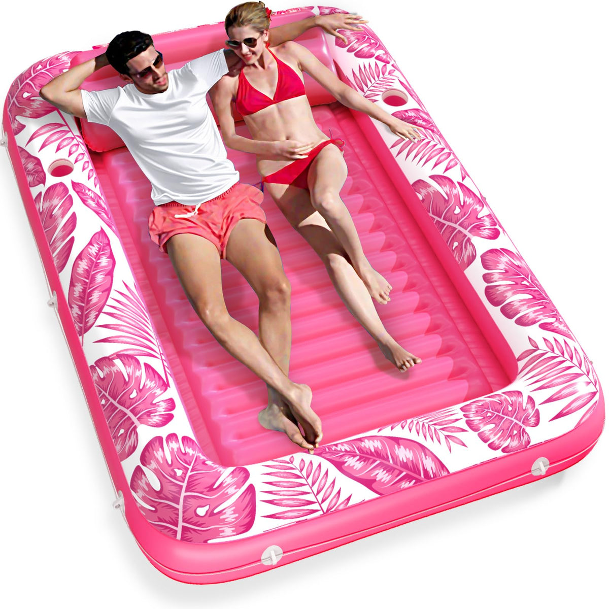 Jasonwell 4-in-1 Inflatable Tanning Pool Lounger Float
