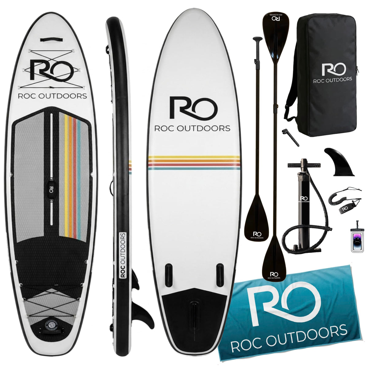 Roc 10'6" Inflatable Stand-Up Paddle Board with Accessories