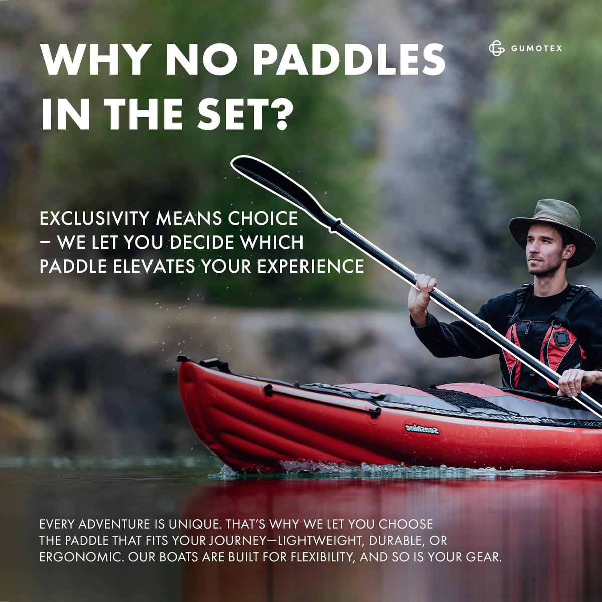 GUMOTEX Seashine 2-Person Inflatable Tandem Kayak