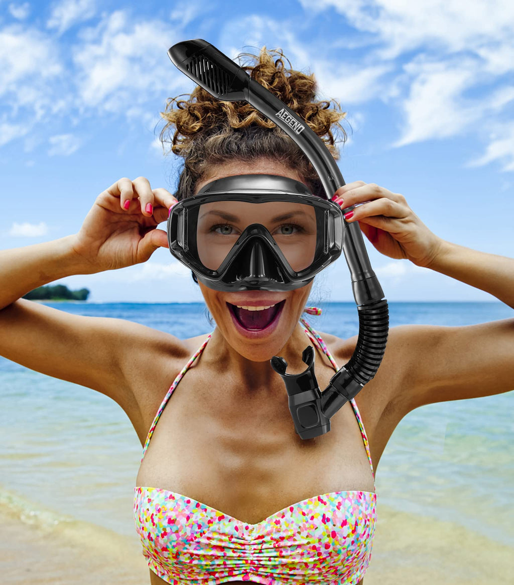 Aegend Adult Snorkeling Mask with Anti-Fog & Dry Valve