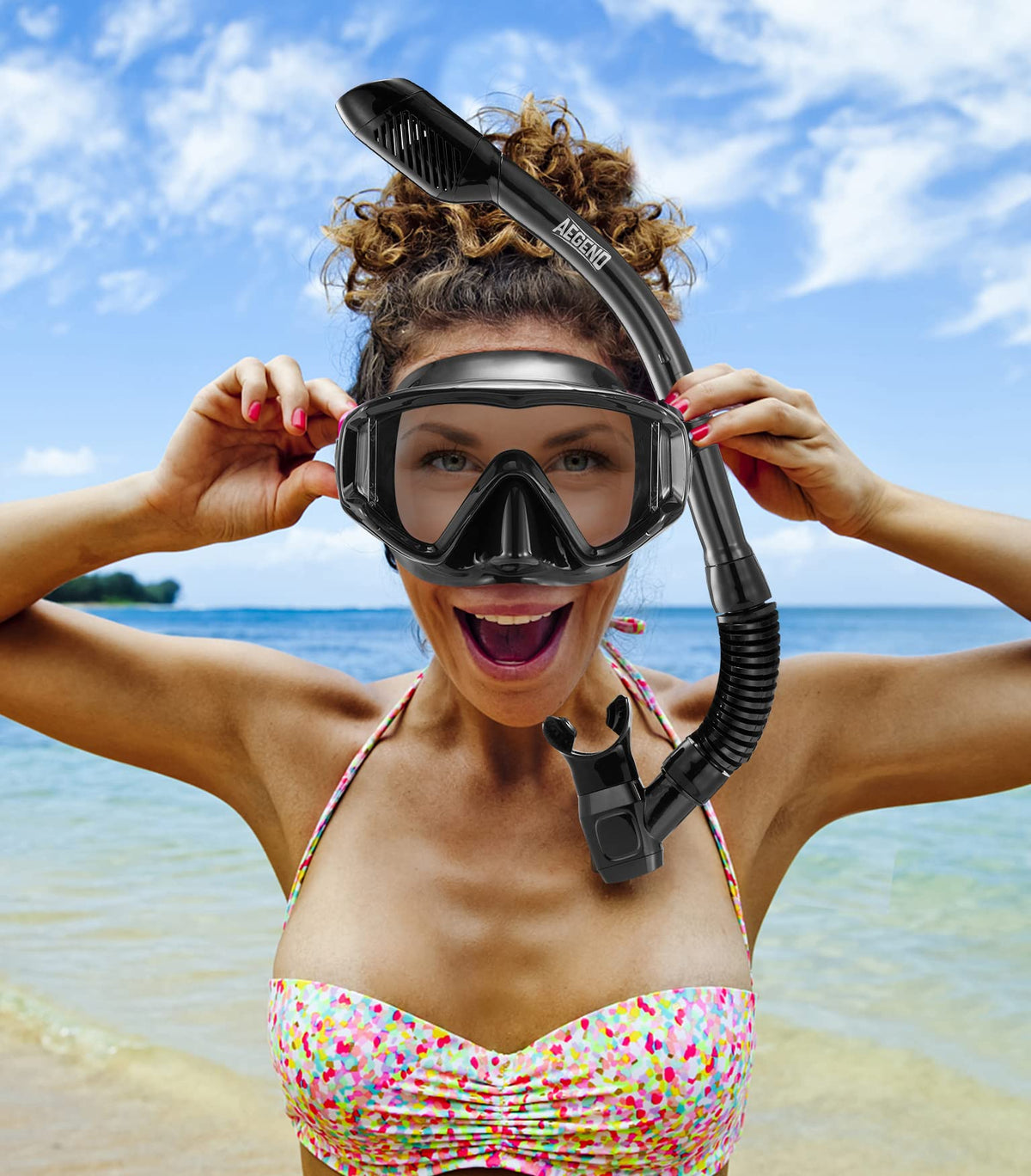 Aegend Adult Snorkeling Mask with Anti-Fog & Dry Valve