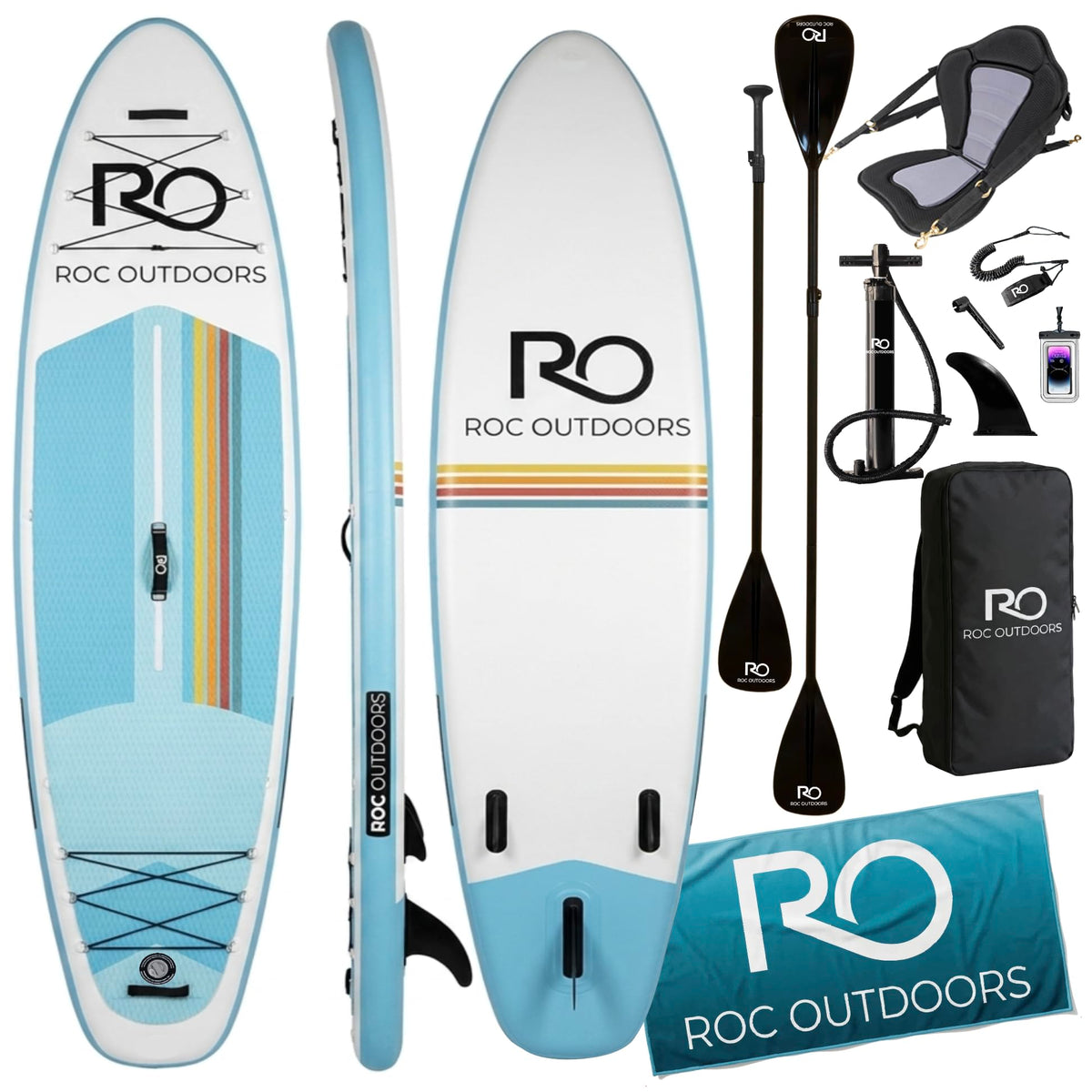 Roc 10'6" Inflatable Stand-Up Paddle Board with Accessories