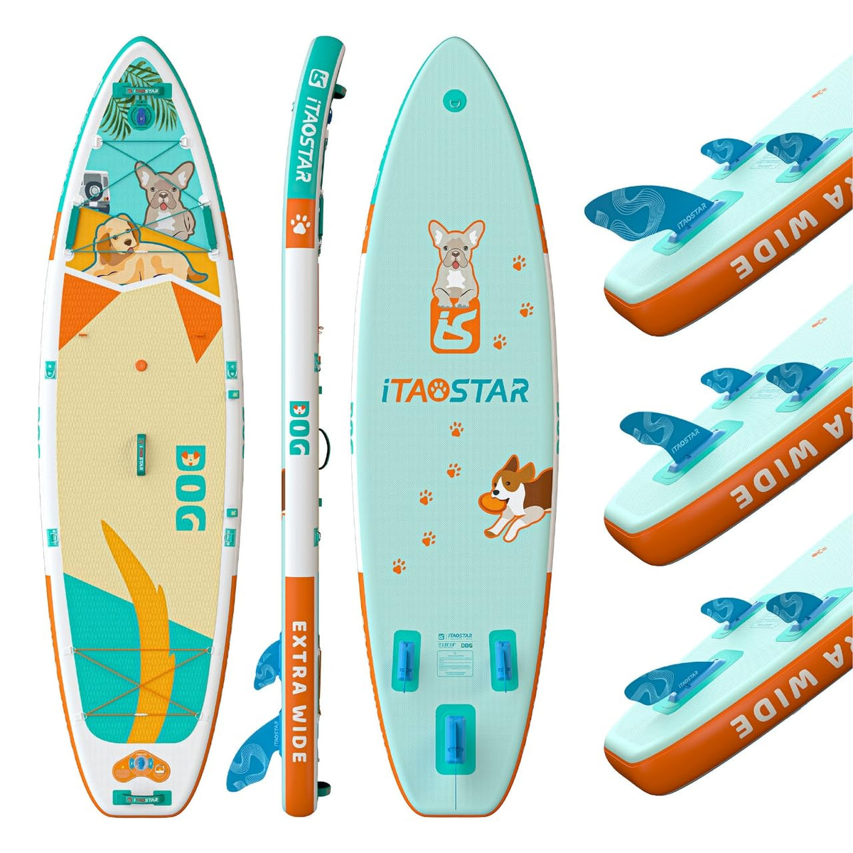 iTAOSTAR Joyful Voyagers Inflatable Paddle Board Set