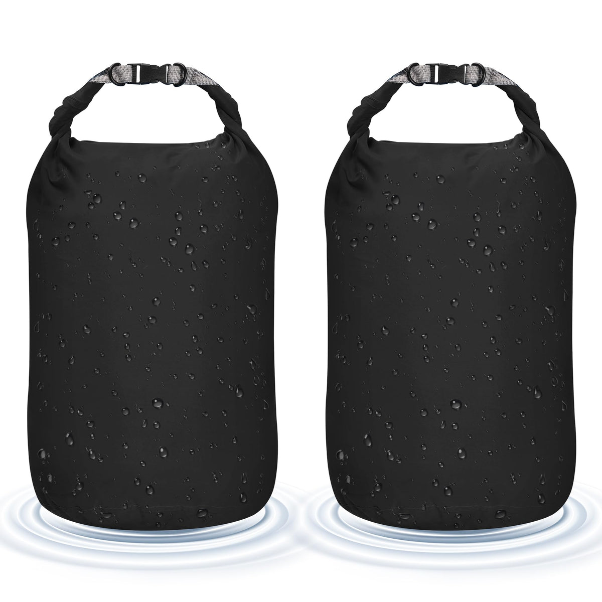 Desoto Waterproof Dry Bag 2 packs, 2L/5L/10L/20L/40L/70L Dry Sack Lightweight Portable, Dry Storage Bag to Keep Gear Dry Clean for Kayaking, Gym, Hiking, Swimming, Camping