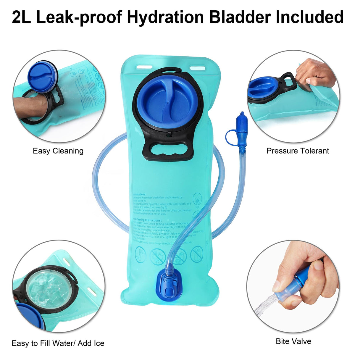 MIYCOO Hydration Backpack with 2L Water Bladder