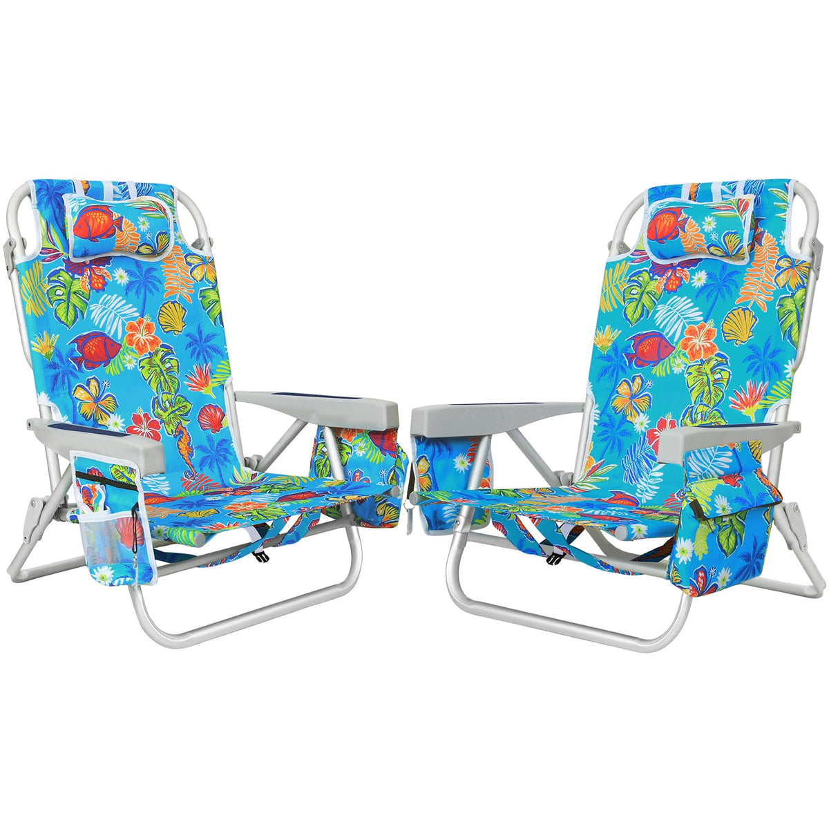 Romswi Extra-Wide Beach Chair for Outdoor Relaxation