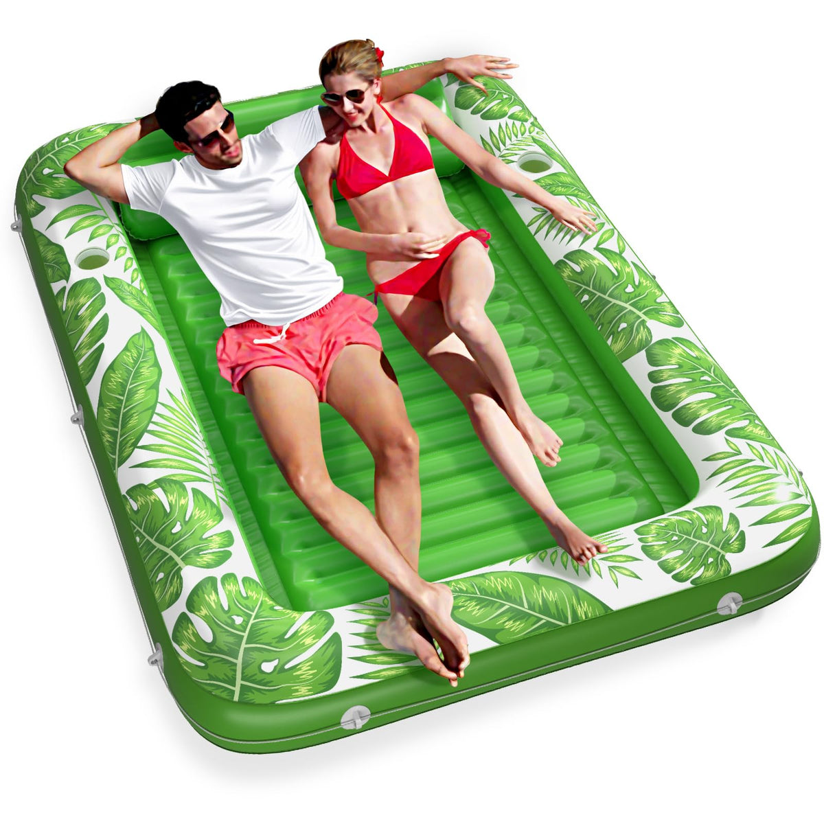Jasonwell 4-in-1 Inflatable Tanning Pool Lounger Float