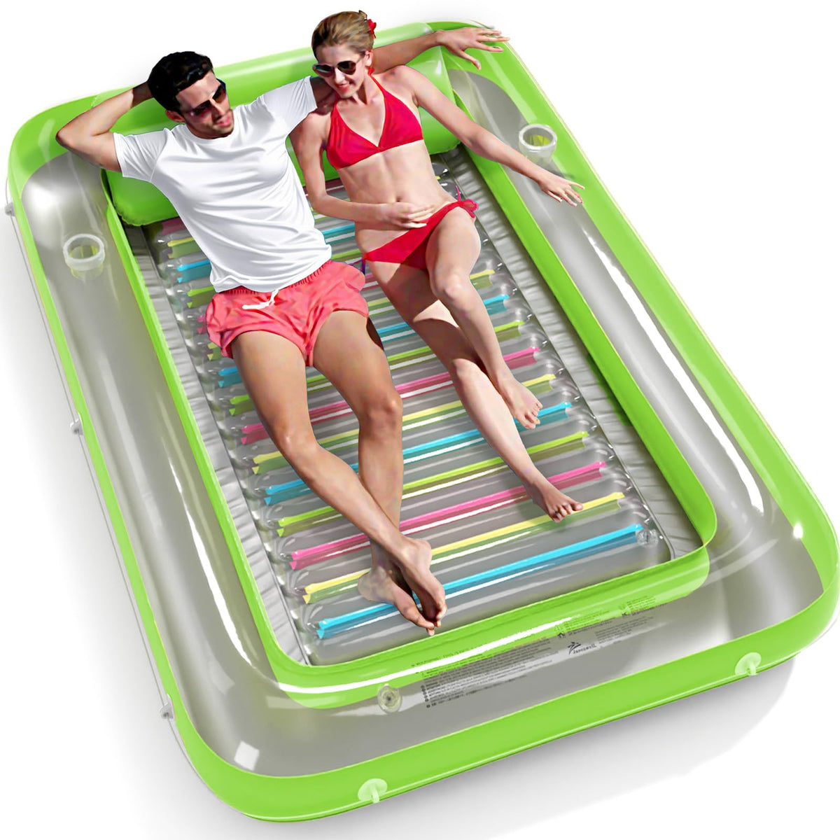 Jasonwell 4-in-1 Inflatable Tanning Pool Lounger Float