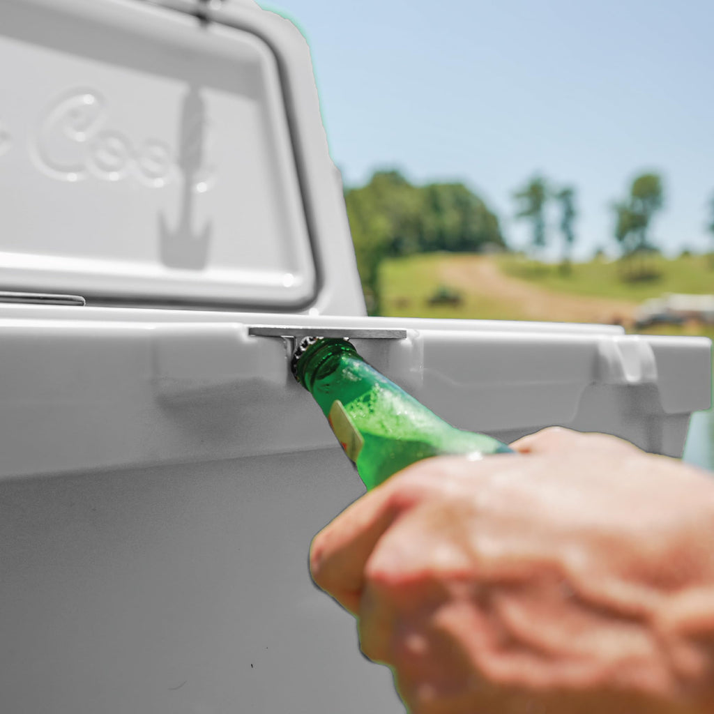 BOB THE COOLER CO 75 Qt Hard Cooler, Portable Rotomolded Travel Cooler with Heavy Duty Wheels, Leak-Proof, Great for Beach, Camping, Tailgating, Sports, & More