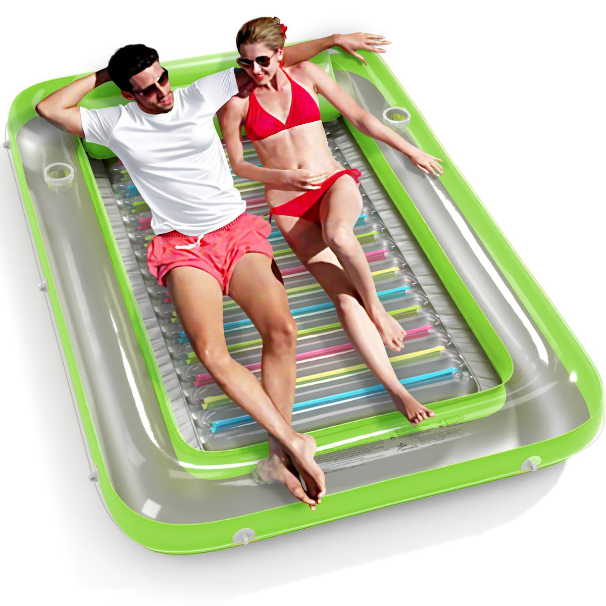 Jasonwell 4-in-1 Inflatable Tanning Pool Lounger Float