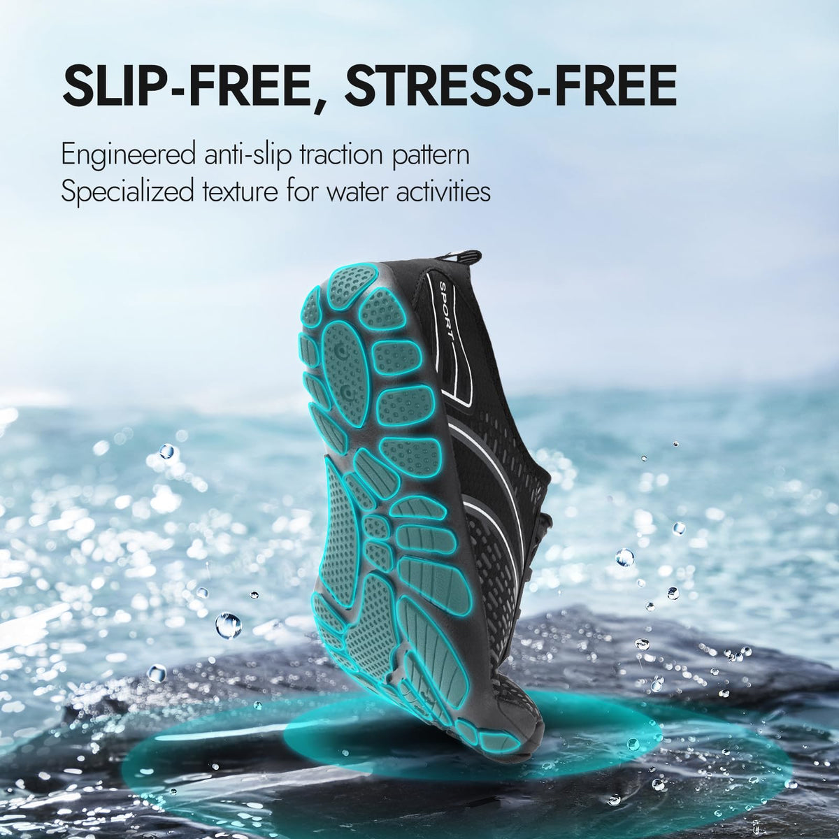 ATHMILE Quick-Dry Barefoot Water Shoes for Men & Women