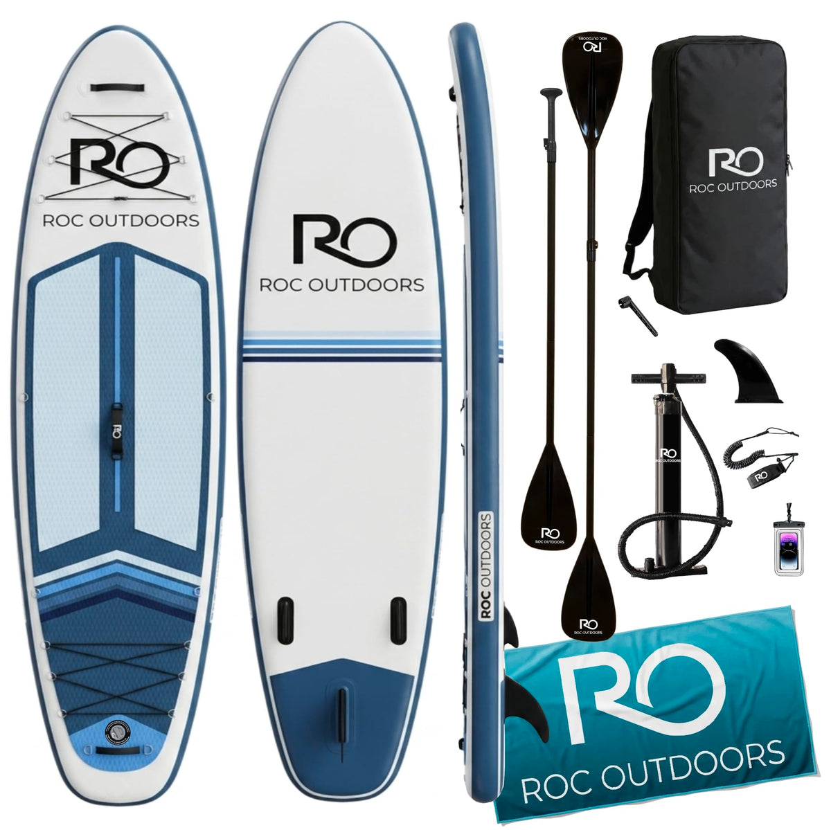 Roc 10'6" Inflatable Stand-Up Paddle Board with Accessories