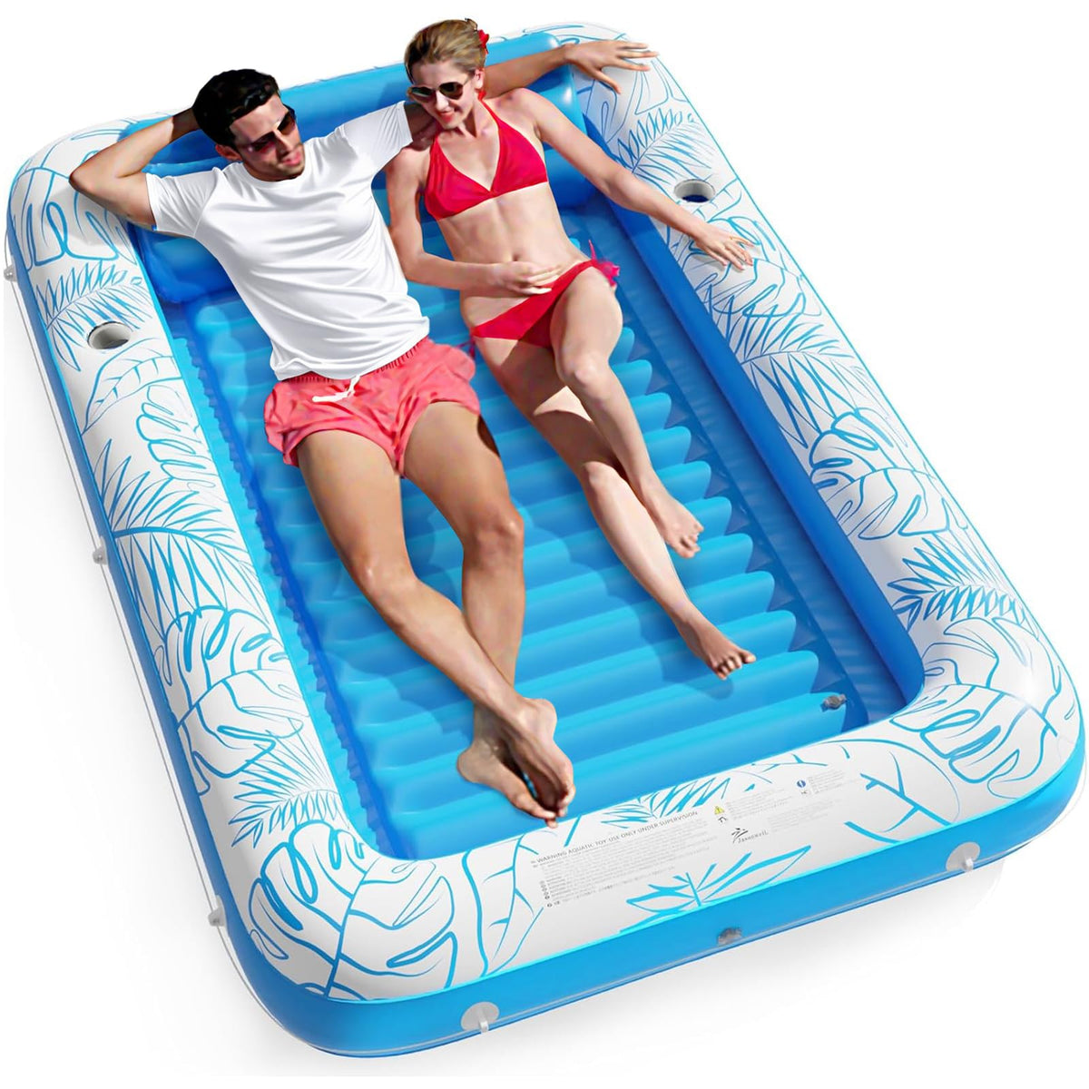 Jasonwell 4-in-1 Inflatable Tanning Pool Lounger Float