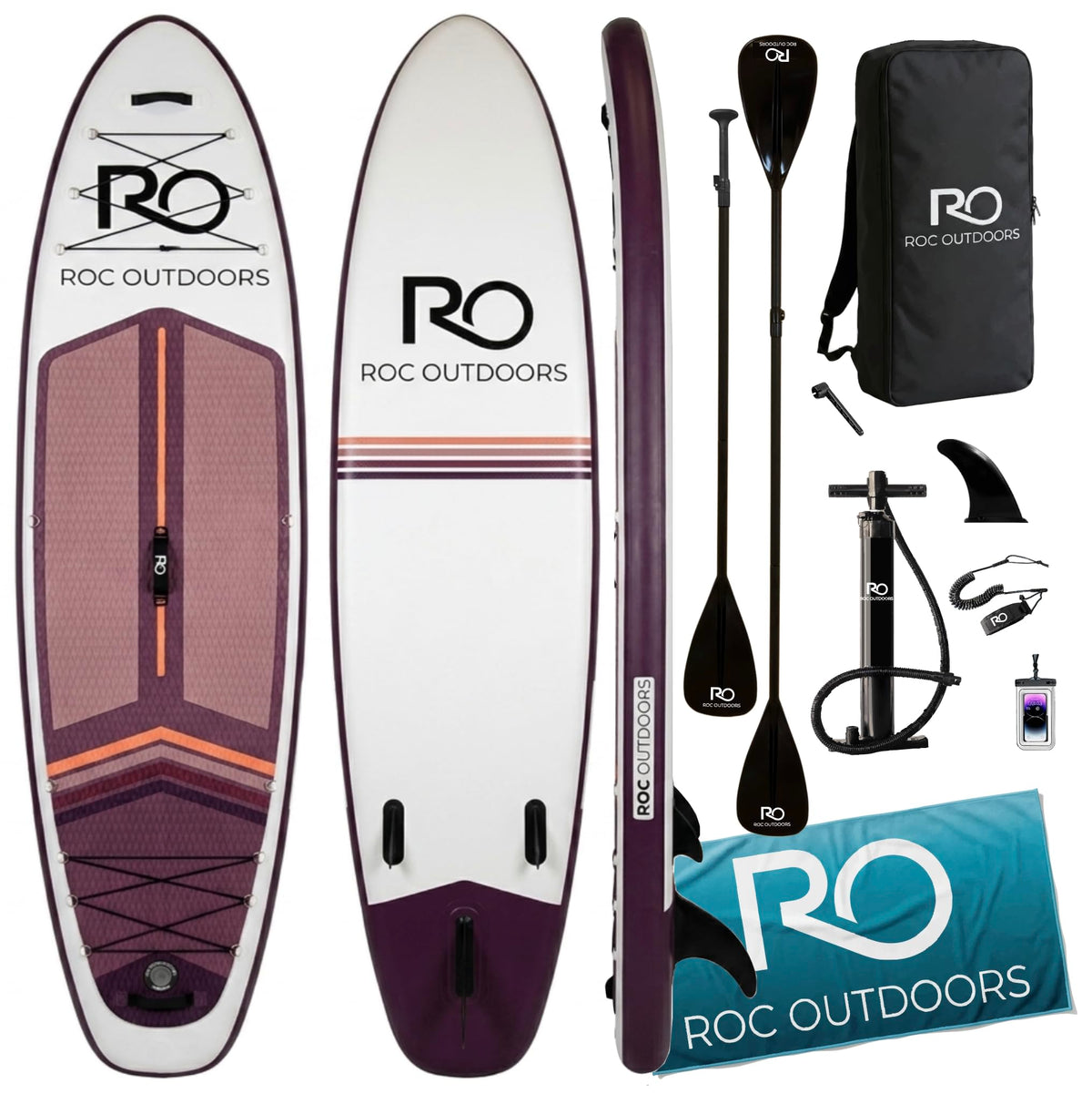 Roc 10'6" Inflatable Stand-Up Paddle Board with Accessories