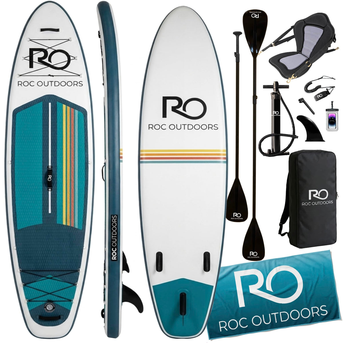 Roc 10'6" Inflatable Stand-Up Paddle Board with Accessories