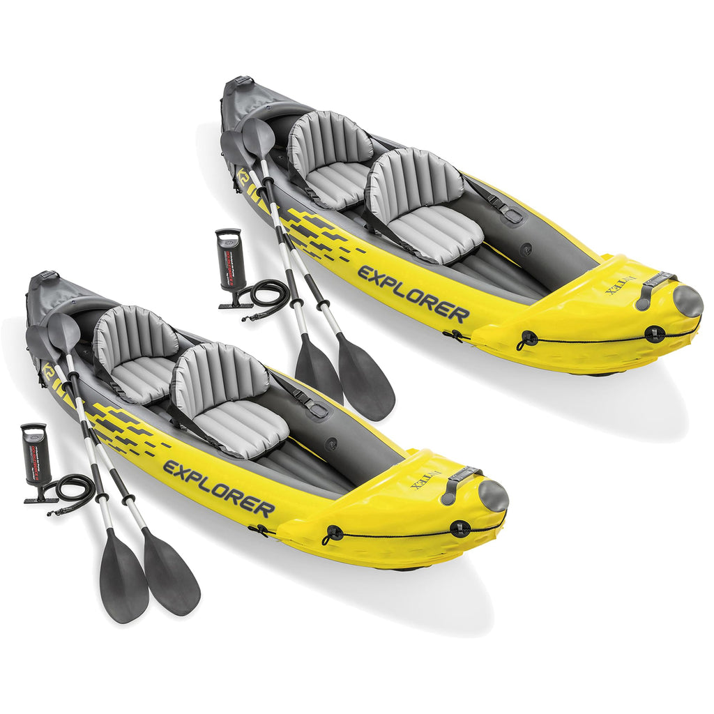INTEX Explorer 2-Person Inflatable Kayak Set with Paddles & Pump